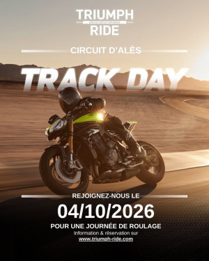 Journée de roulage sur le circuit d'Alès avec Triumph Montpellier